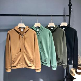 动休闲纯色基础连帽开衫 爱不释手 男士 百搭单品 卫衣外套潮 春季