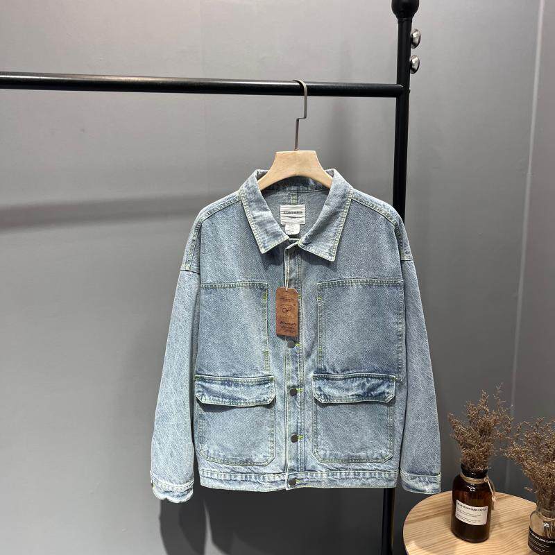 男士百搭复古水洗牛仔外套夹克潮