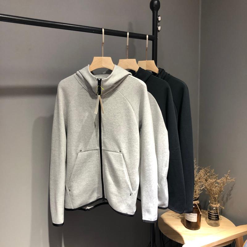 双层复合耐穿秋冬外套连帽卫衣