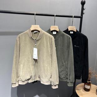 不容错过！出口日单！春季男士立领灯芯绒休闲棒球服机车夹克外套