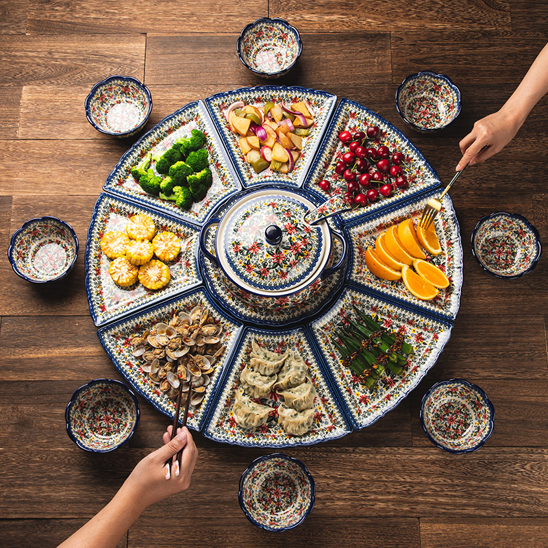 陶瓷家用拼盘餐具组合套装