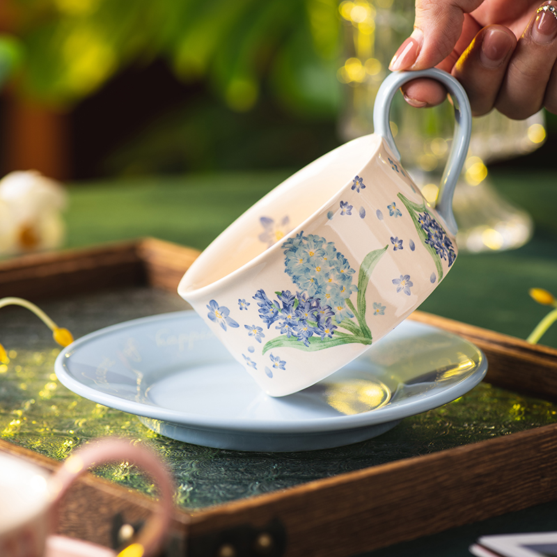 精致咖啡杯碟家用马克杯