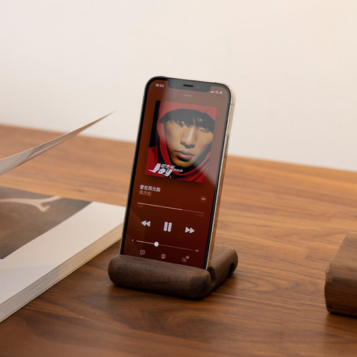 梵瀚纯实木桌面手机支架