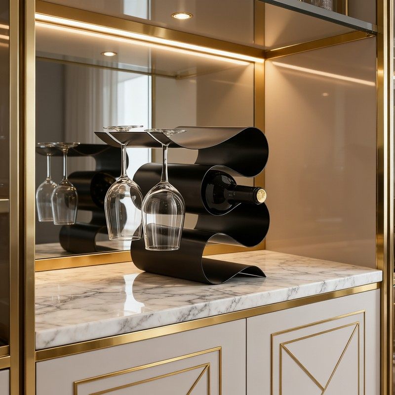 现代轻奢金属酒架客厅酒柜装饰摆件高端定制家居收纳,家居饰品,装饰摆件,淘宝优惠券,粉丝福利购,淘宝优惠卷