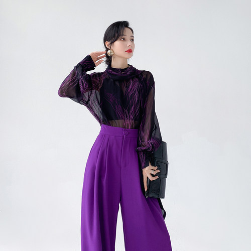 高级设计感小众气质薄款长袖衬衫