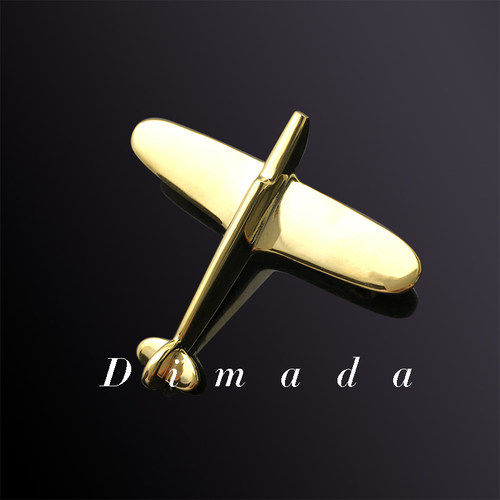 DIMADA情侣款镀金飞机高档胸针