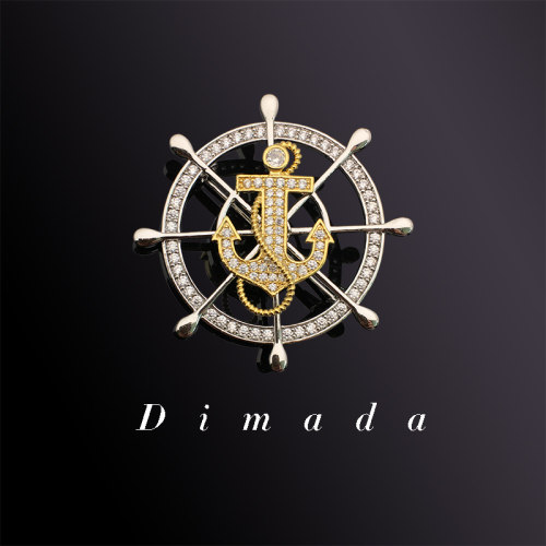 D.M.D迪曼达船舵胸针英伦风设计