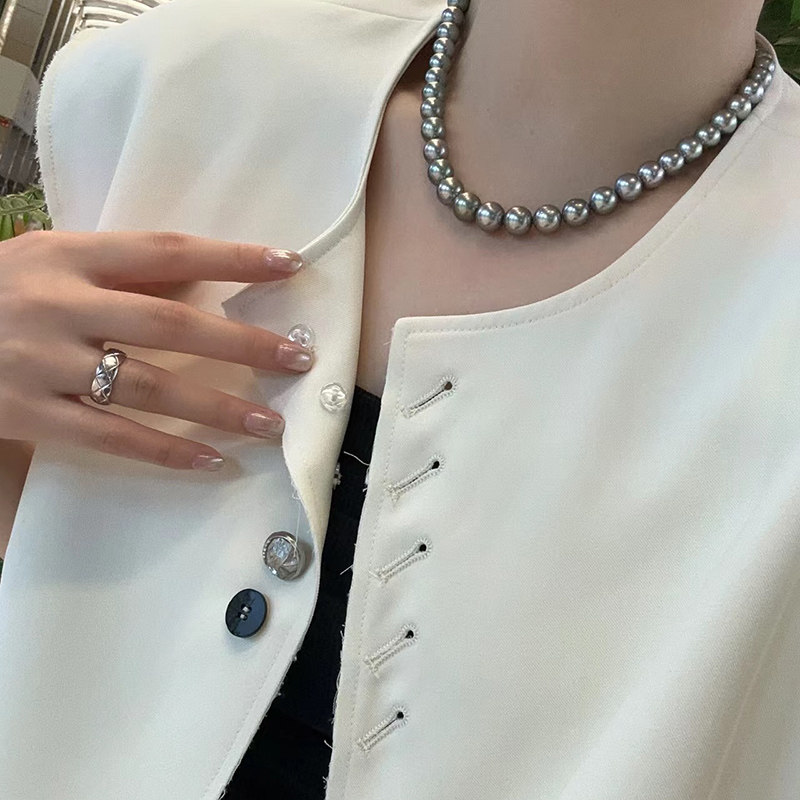 jin口珍珠项链女简约百搭