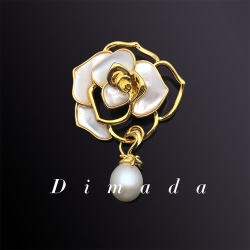 dimada天然母贝真珍珠小香风奢华