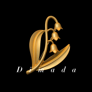 D.M.D 迪曼达哑光金色铃兰胸针高档女胸花别针气质百搭胸花配饰