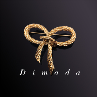 D.M.D 复古风配饰宫廷简约胸针别针胸花女合金 迪曼达法式