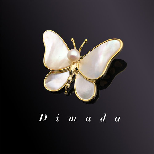 dimada天然母贝珍珠高级感晚礼服