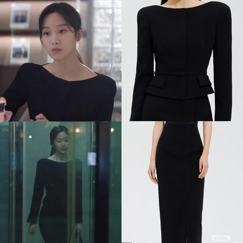 王楚然同款短款上衣百褶裙套装