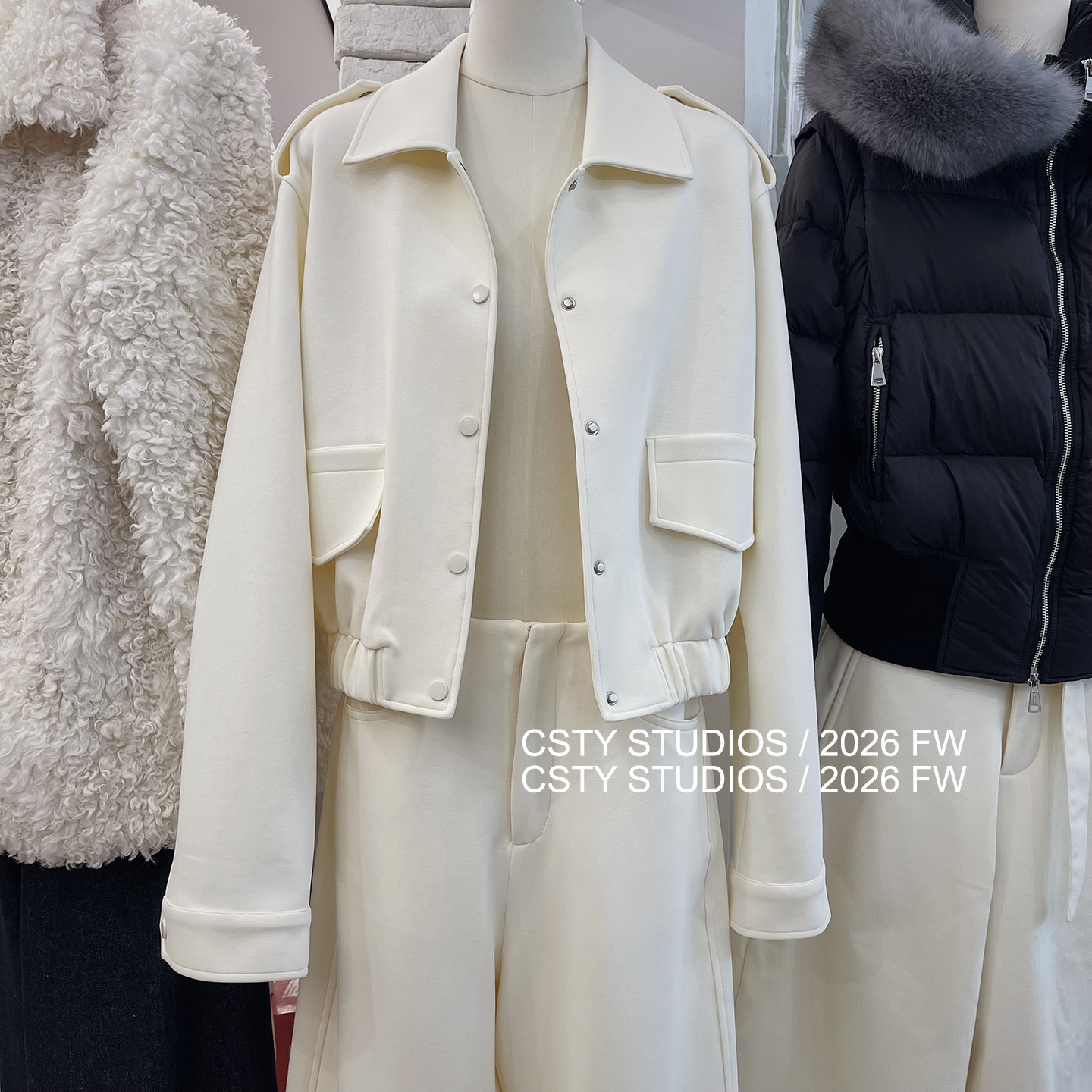 弧形肩线翻领短款复古夹克女春季宽松百搭时尚休闲收腰外套上衣潮,女装/女士精品,短外套,淘宝优惠券,粉丝福利购,淘宝优惠卷