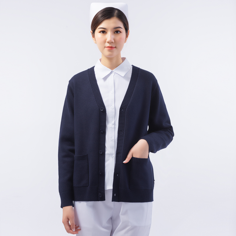 加厚护士毛衣柔软修身加绒不起球