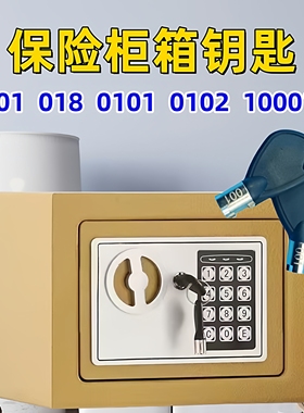 保险箱柜通用钥匙001 018 0101 0102 10001儿童玩具保险柜箱钥匙