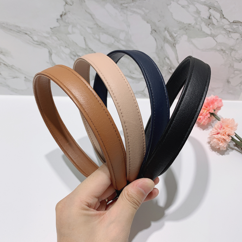 东大门进口复古皮质百搭韩版发箍