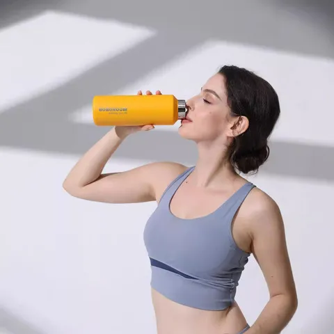 速开杯车载秒开保温杯无螺纹运动真空按压保冷杯水杯316高颜值