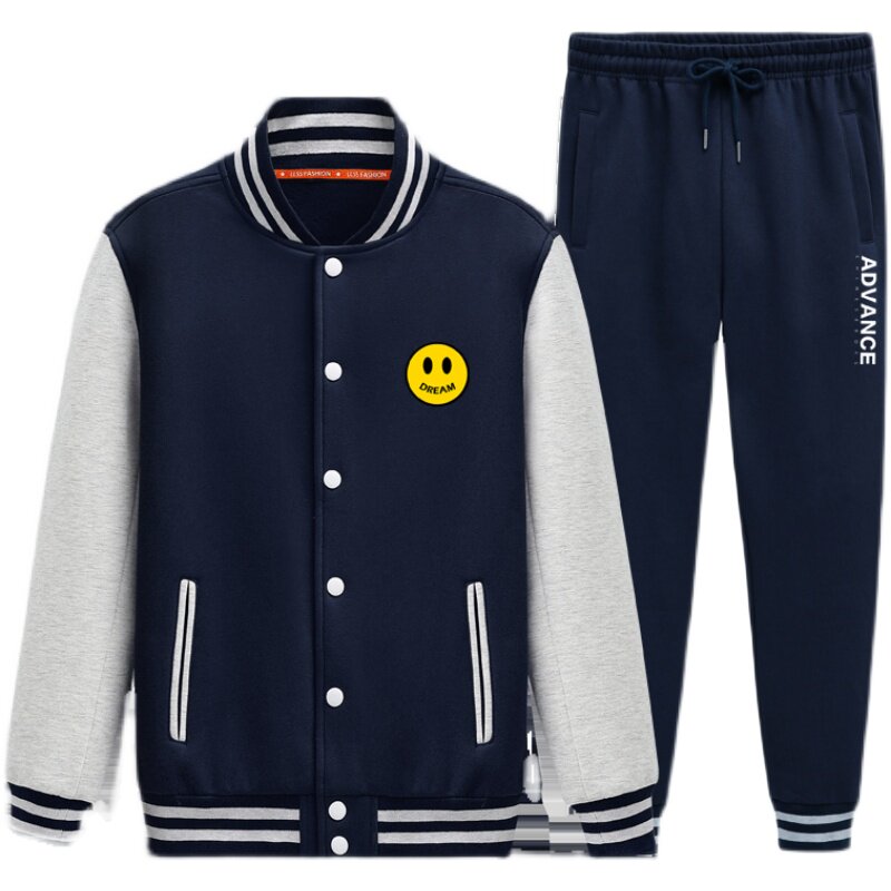 2025年春季衣服棒球服运动套装初中高中青少年学生外套男限138P95,男装休闲套装,星座211-2