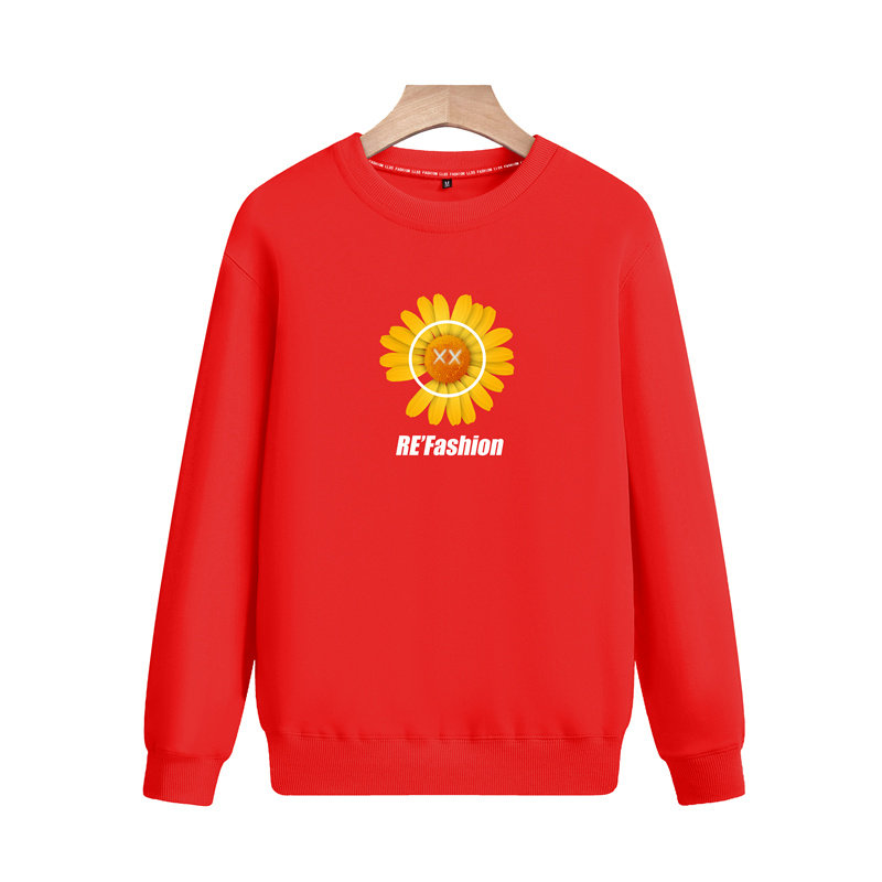 2025春秋款-8857大货班服青少年卫衣打底纯色上衣印花圆领百搭P40,男装T恤,星座211-2