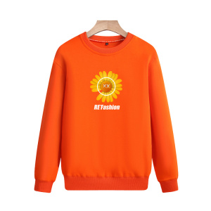 2025春秋款-8857大货班服青少年卫衣打底纯色上衣印花圆领百搭P40图片