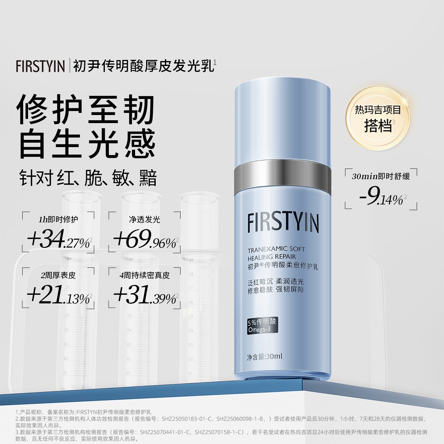 初尹传明酸柔愈修护乳