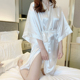 酒店性感春秋天夏款 睡袍冰丝薄款 睡裙女浴袍 夏季 睡衣女2023年新款