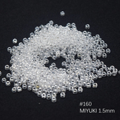 御幸日本进口MIYUKI角珠珠光透明米珠1.5 160 4MM水滴珠3.4mm