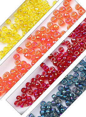 日本御幸MIYUKI透明幻彩179L/294/289进口米珠2mm手工串珠材料254