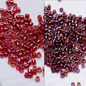 心欣进口米珠日本御幸古董珠红色酒红色1.6mmDB295 DB296
