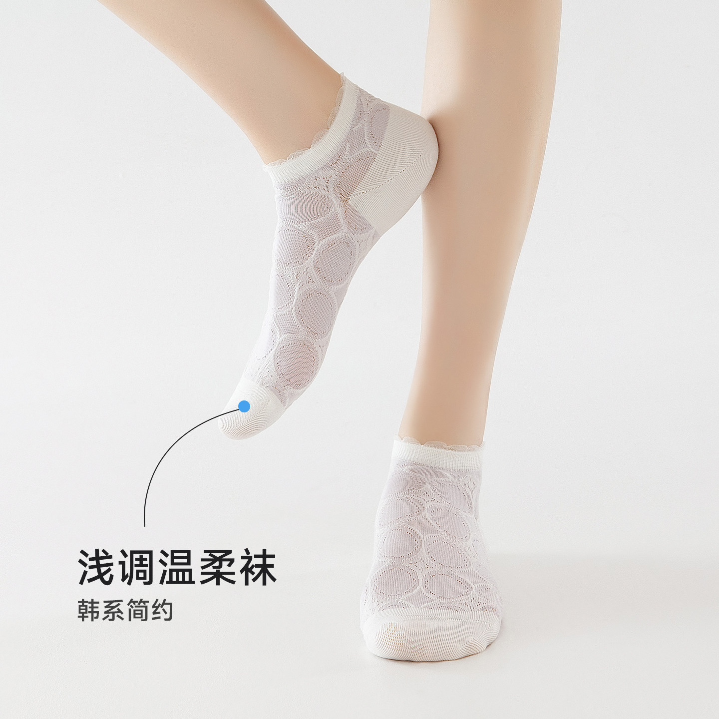 2026新款夏日系浅口隐形船袜女生薄款无骨低帮短袜防臭防滑不掉跟