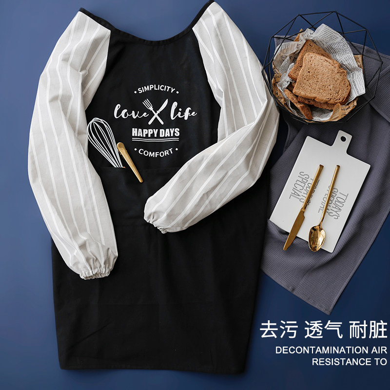 围裙家用厨房防水防油女成人工作服罩衣男士餐饮专用做饭穿的衣服,家庭/个人清洁工具,围裙,淘宝优惠券,粉丝福利购,淘宝优惠卷