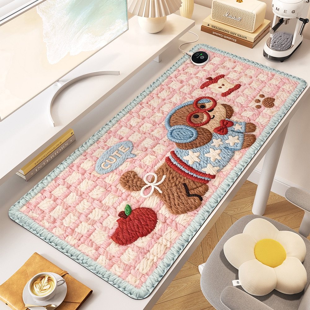 冬天加热暖手桌垫学生儿童写字发热书桌垫子办公室女生工位鼠标垫,居家布艺,桌布,淘宝优惠券,粉丝福利购,淘宝优惠卷