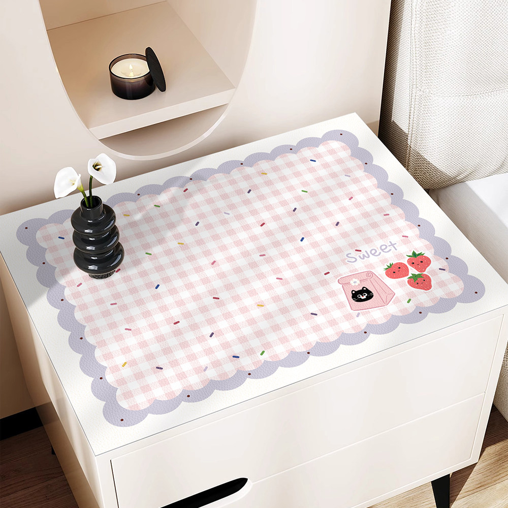 韩式小清新卧室床头柜桌垫公主风防水盖巾套罩ins风桌布垫子盖布,居家布艺,桌布,淘宝优惠券,粉丝福利购,淘宝优惠卷
