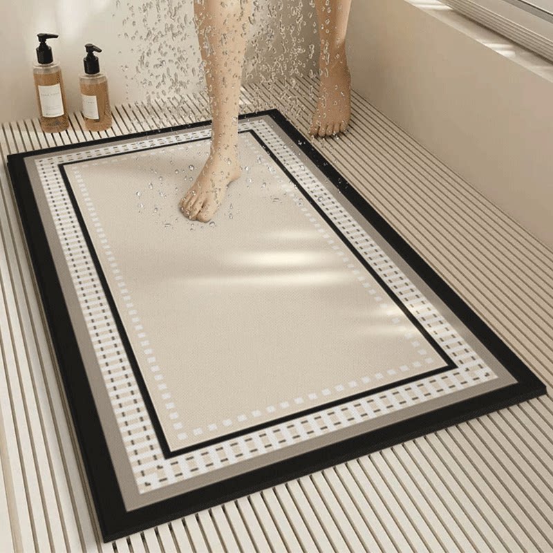 浴室专用防滑地垫淋浴房洗澡间卫生间老人防摔脚垫隔水硅藻泥地毯
