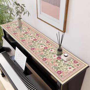 美式电子钢琴罩顶盖布顶半罩防尘遮盖布轻奢高级感保护套键盘盖垫
