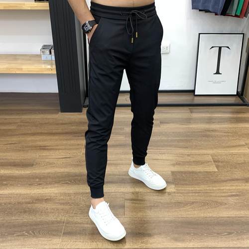 田先生九分裤修身时尚百搭休闲裤