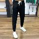 修身 运动裤 潮牌百搭加绒保暖潮 男士 纯色九分裤 春秋新款 束脚休闲裤