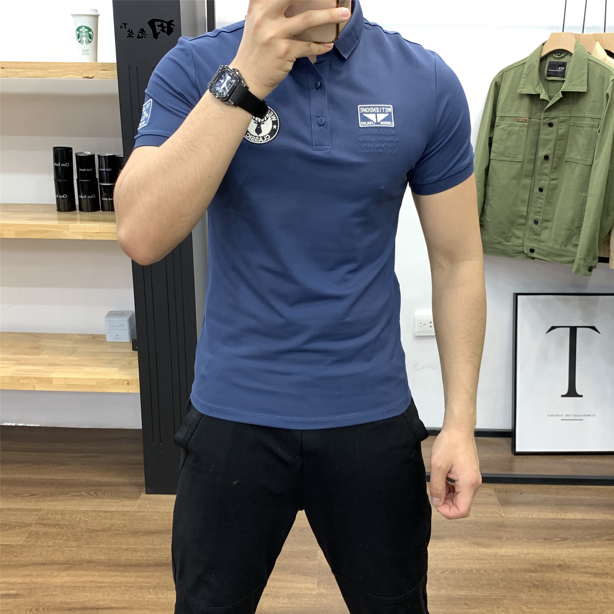 田先生夏季短袖商务休闲时尚百搭