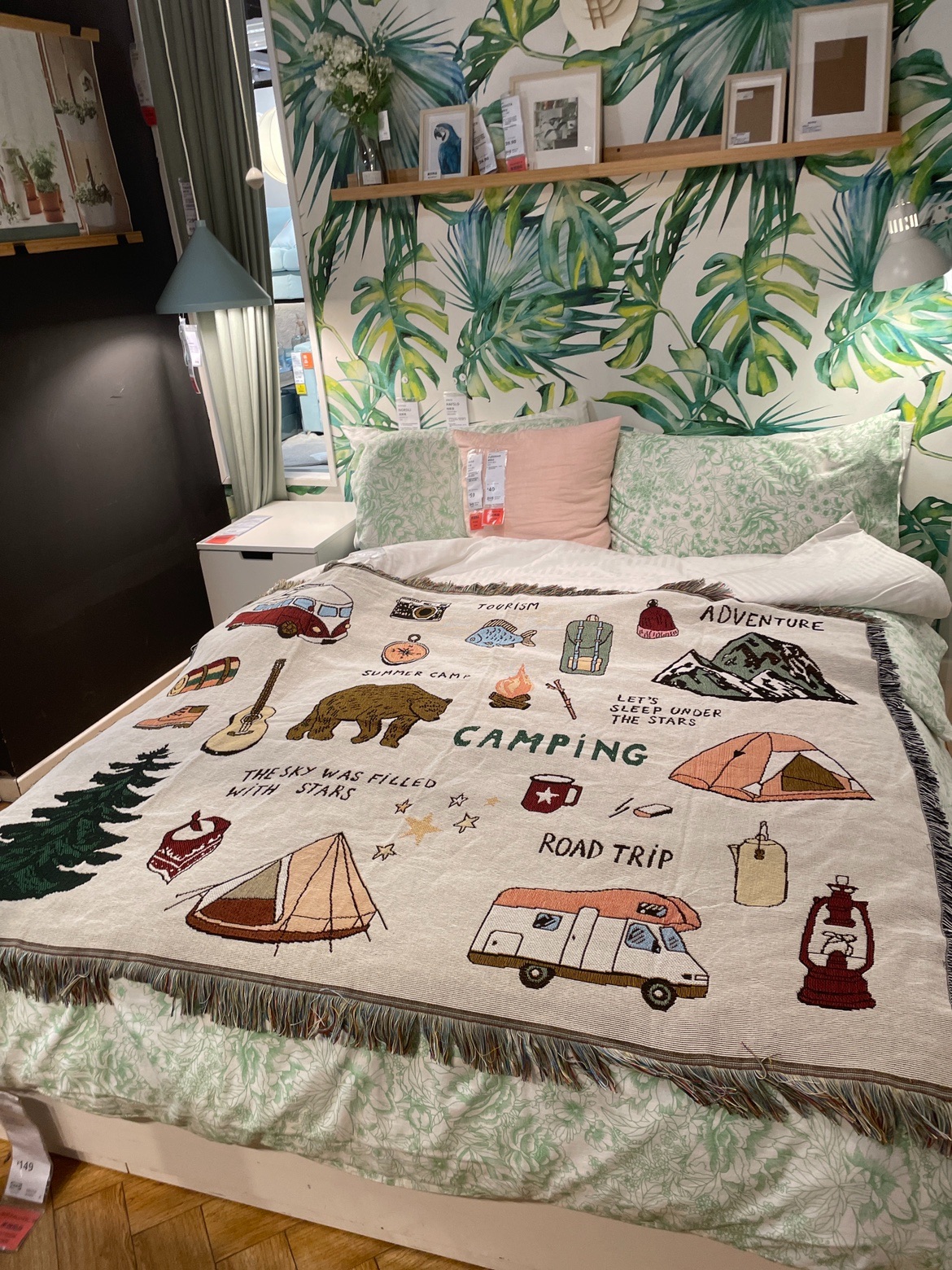 沙发露营装饰毯果皮森林涤纶加棉