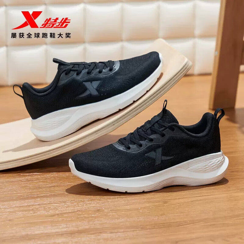 特步透气轻便女鞋健步运动鞋2023夏季新款缓震跑步鞋旅游休闲鞋子