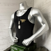 跨栏背心黑色紧身打底衫 夏季 速干工装 户外运动男背心弹力修身 薄款