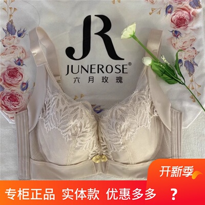 六月玫瑰专柜正品8408聚拢集中收副收乳软钢圈调整型内衣薄CDE杯