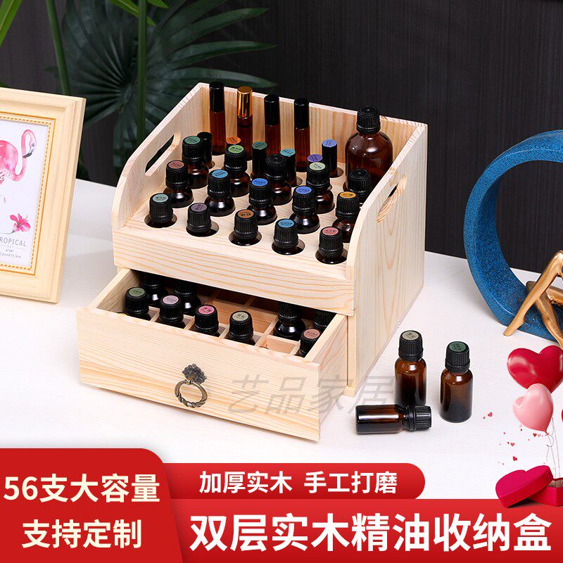 收纳盒子30ml手提箱大容量精油图片
