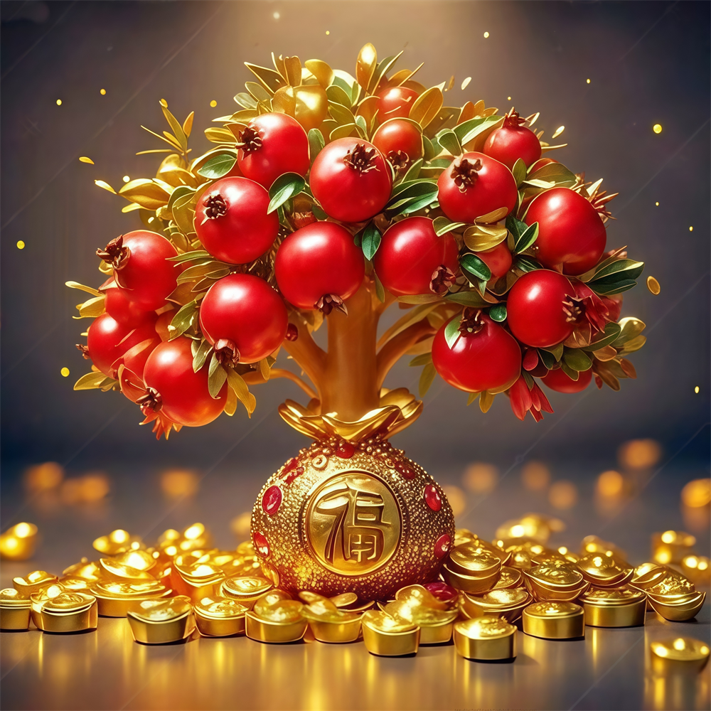 新款聚宝盆八方来财贴画装饰客厅卧室墙面美化背景遮丑不干胶贴纸