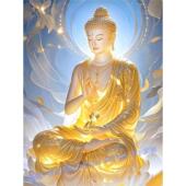 保佑平安新款 健康贴纸贴客厅书房门窗防水贴如来坐莲玄不干胶贴纸