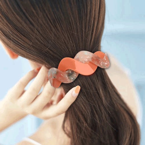 亚克力头发固定一字夹子