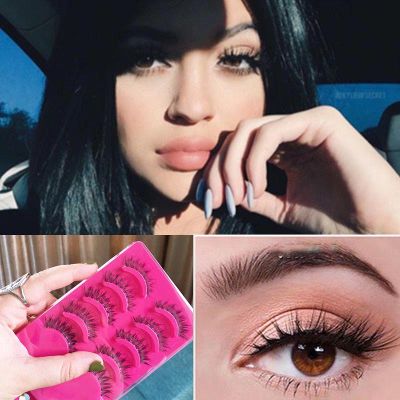 欧美风新品百搭假睫毛ins网红博主同款朋克卷翘仟长款大眼尾胶水