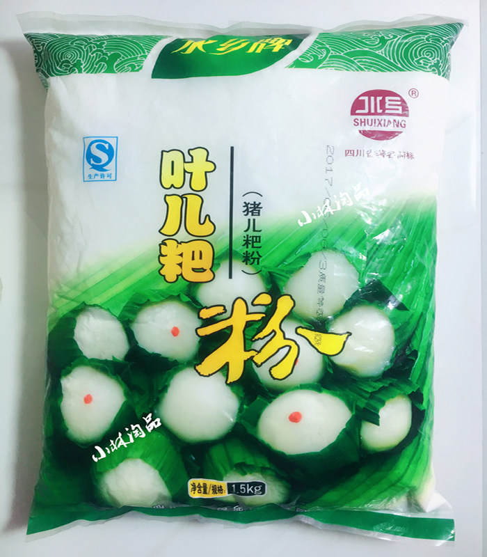 小林淘品叶儿猪儿粑粉水乡牌四川乐山犍为汤圆粉1500g拍3袋包邮