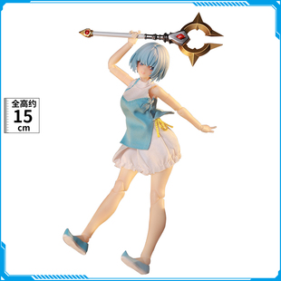 现货 海牛工业 1/12 MI-01 桌面战纪 伊南娜 蓝发 可动手办